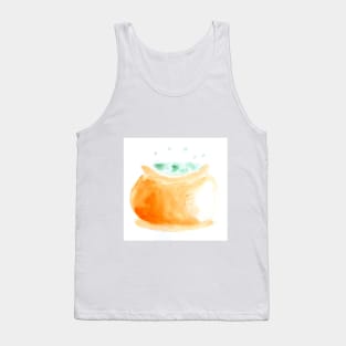 magic potion, pot, food, cute, Holiday, Halloween, illustration, watercolor, festive, good mood, autumn, autumn Tank Top